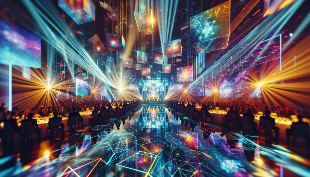 Cutting-edge visual installations at an awards ceremony