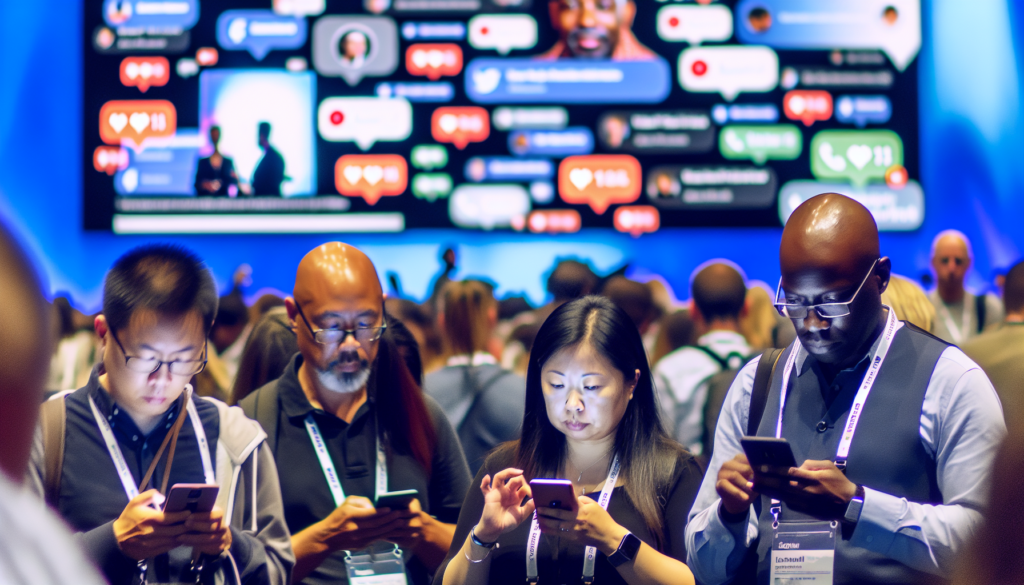 Social media engagement at events