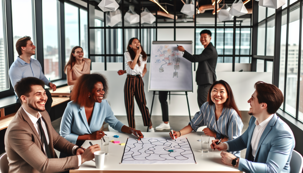Team building activities promoting collaboration and productivity